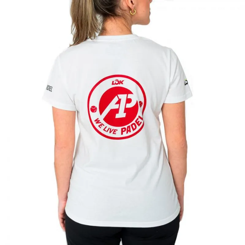 Lok A1 Padel Glacier Damen T-Shirt Weiß