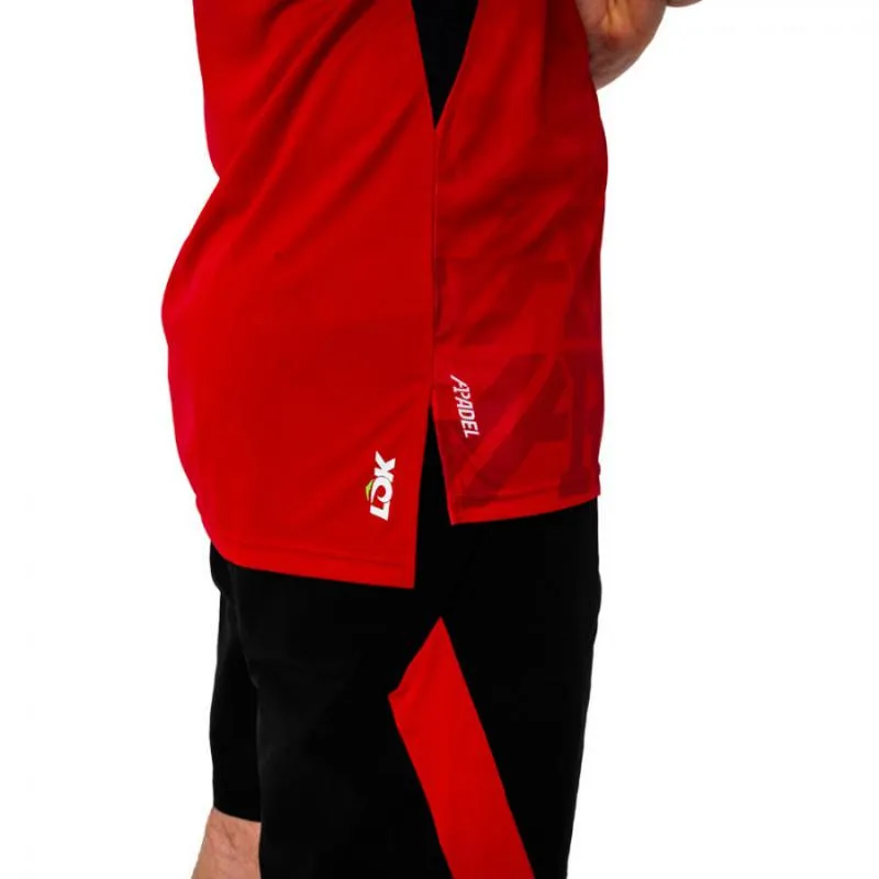 Lok A1 Padel Kapuze Rotes T-Shirt