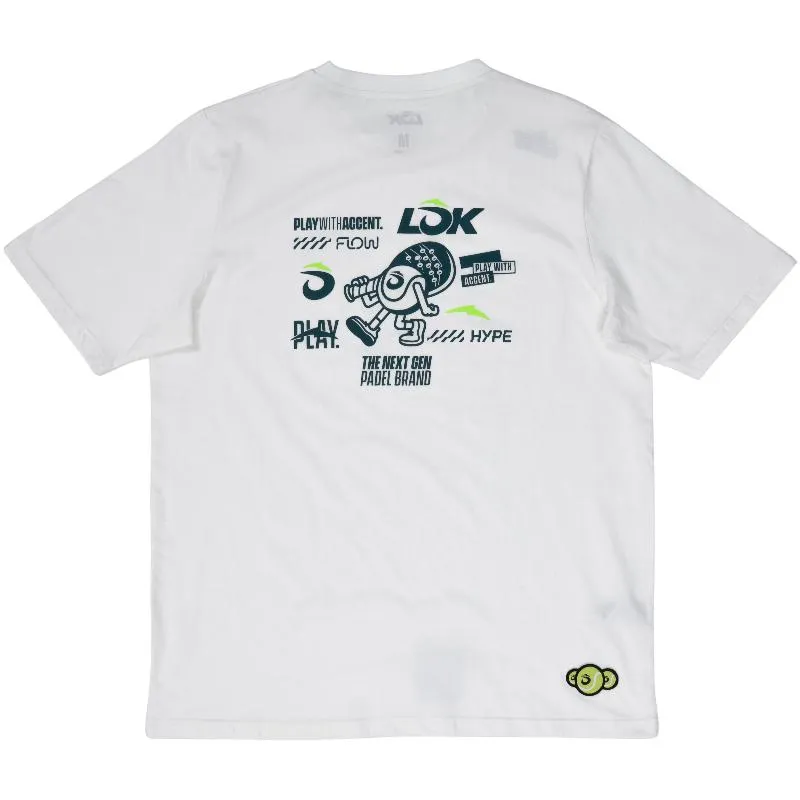 Camiseta branca de Lok Monch