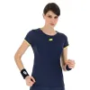 T-Shirt Lotto Superfast V Denim Dunkelgelbe Saure Damen