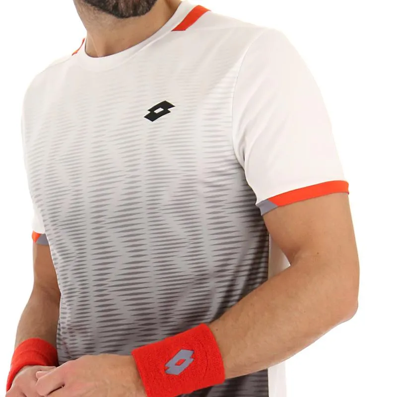 T-Shirt Lotto Top IV Schwarz Glanzend Weiß