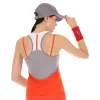 T-Shirt Lotto Top IV Rot Mohn Weiß Helle Frauen