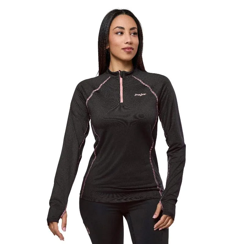 JHayber Alpina Langarm-T-Shirt Schwarz Damen