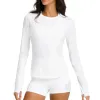 Wilson All Day Weißes Damen Langarm-T-Shirt
