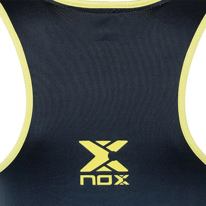 T-shirt donna degradata Nox Pro Blue Logo Lime