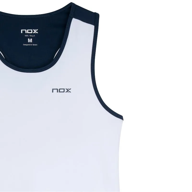 Nox Team weißes marineblaues Damen-T-Shirt