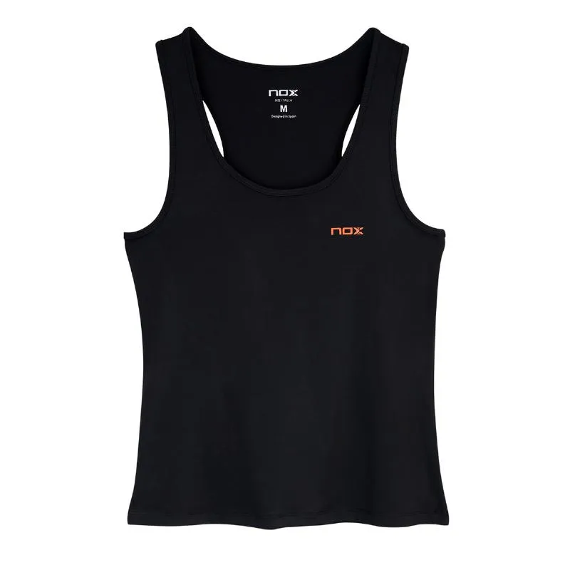 Camiseta Preta Vermelha Feminina do Time Nox