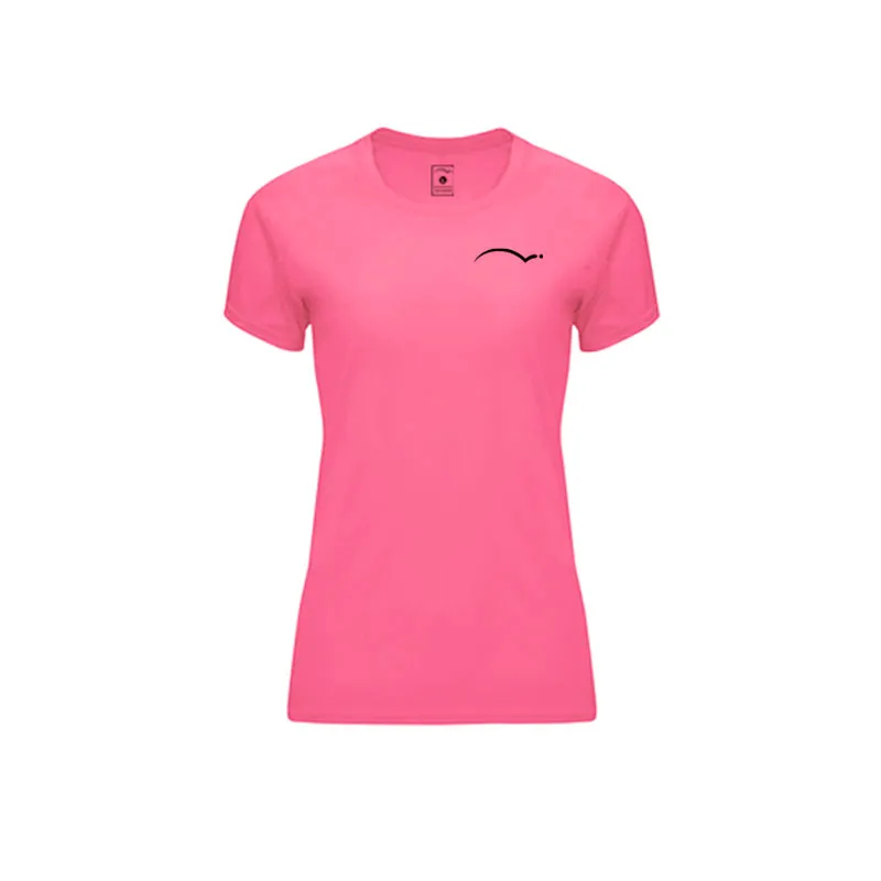 Camiseta PadelPoint Torneio Rosa Fluor Mujer