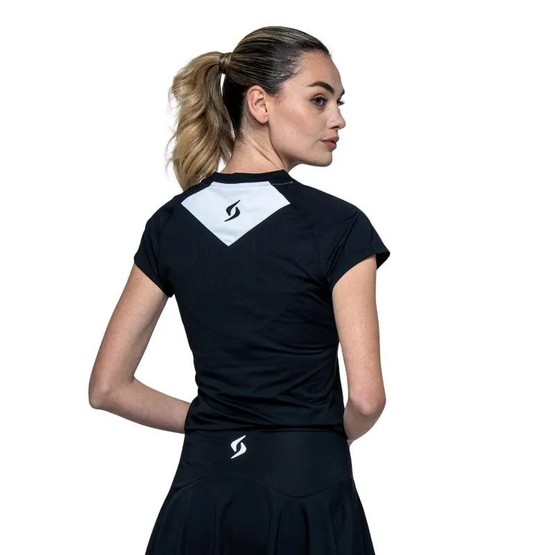 Siux Match 26 Schwarzes Damen-T-Shirt