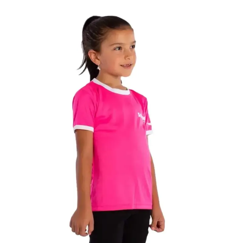 Camiseta Softee Galaxy Fuchsia Fluor Branca Júnior