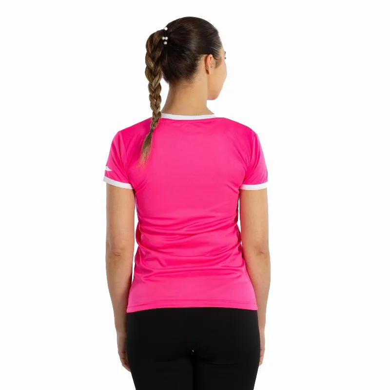 Camiseta Feminina Softee Galaxy Fuchsia Fluor Branca