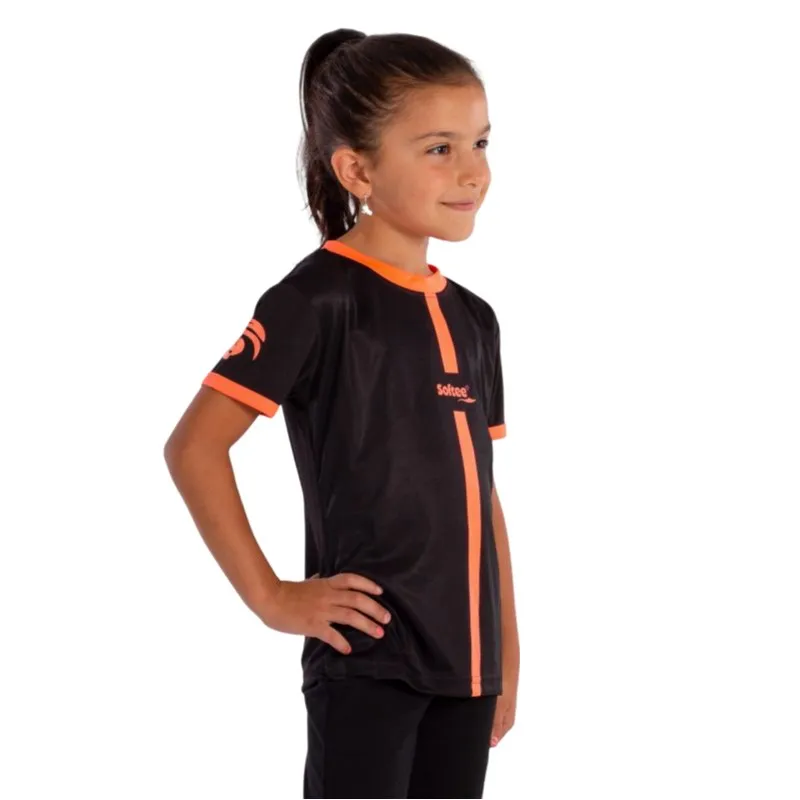 Softee Tipex Schwarz Koralle Fluor Junior T-Shirt