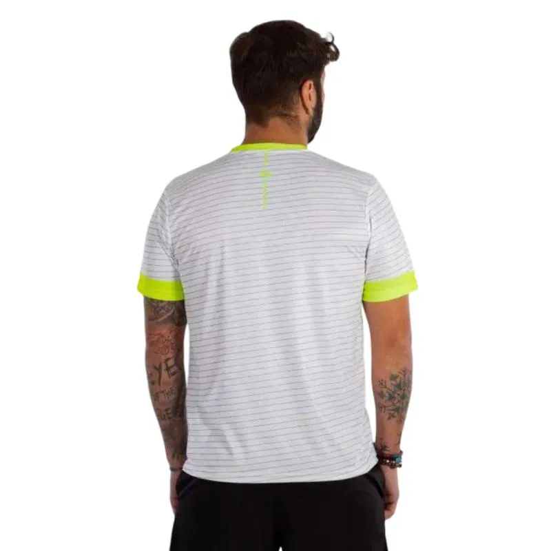 Vibora Preto Mamba X Aniversário T-Shirt Branco Amarelo Fluor