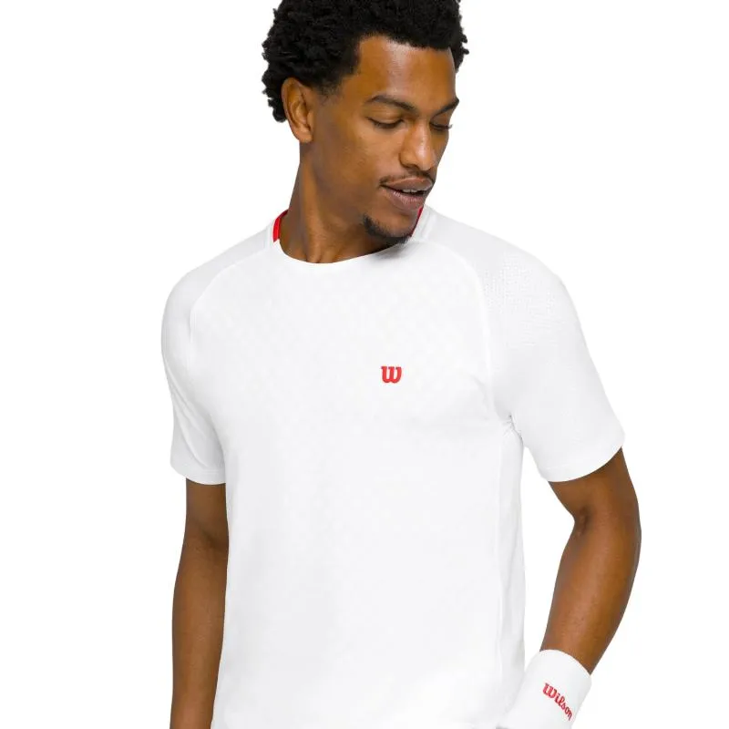 Camiseta Wilson serviert Blanco