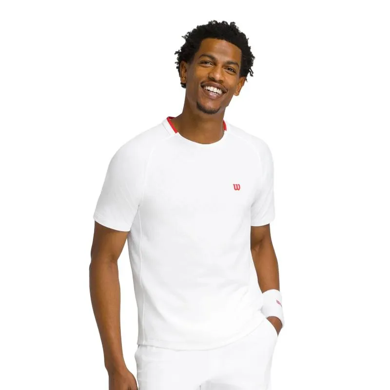 Camiseta Wilson serviert Blanco