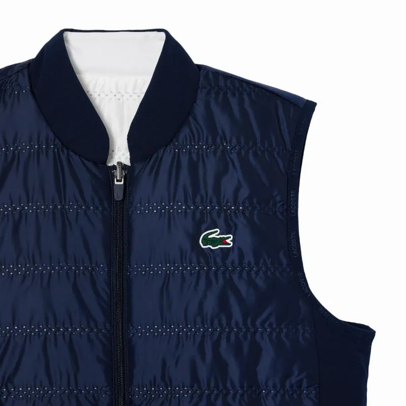 Lacoste Slim Fit Marineblau Weiß Damen Weste
