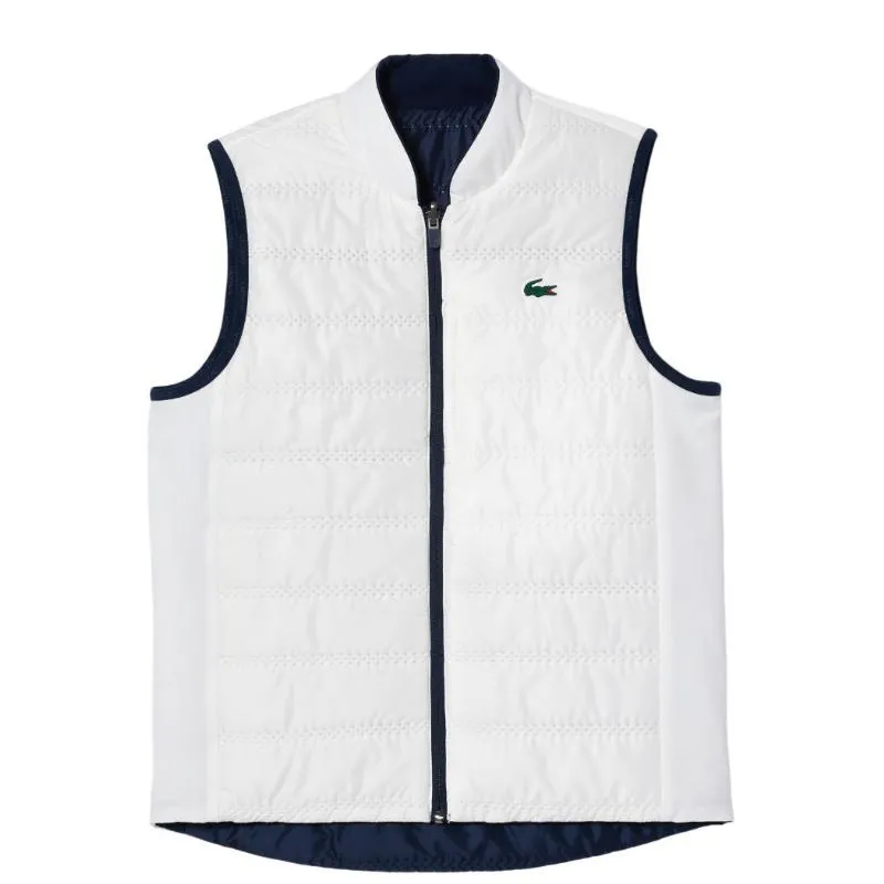 Lacoste Slim Fit Marineblau Weiß Damen Weste