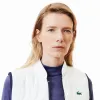 Lacoste Slim Fit Marineblau Weiß Damen Weste