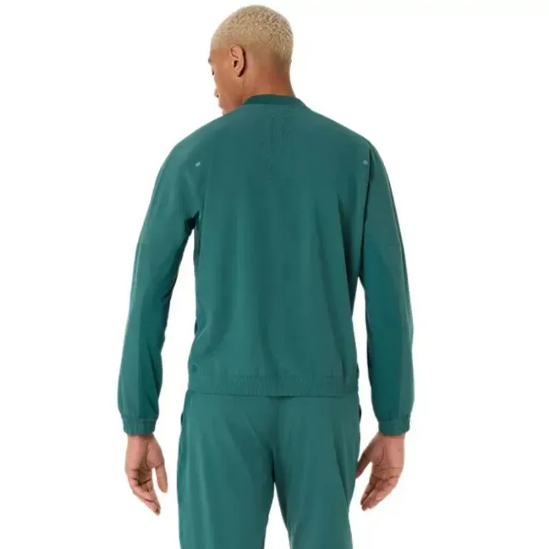 Jaqueta verde escura da Asics Match