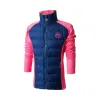 Jacke Daunen Bidi Badu Suza Dunkelblau Pink Junior