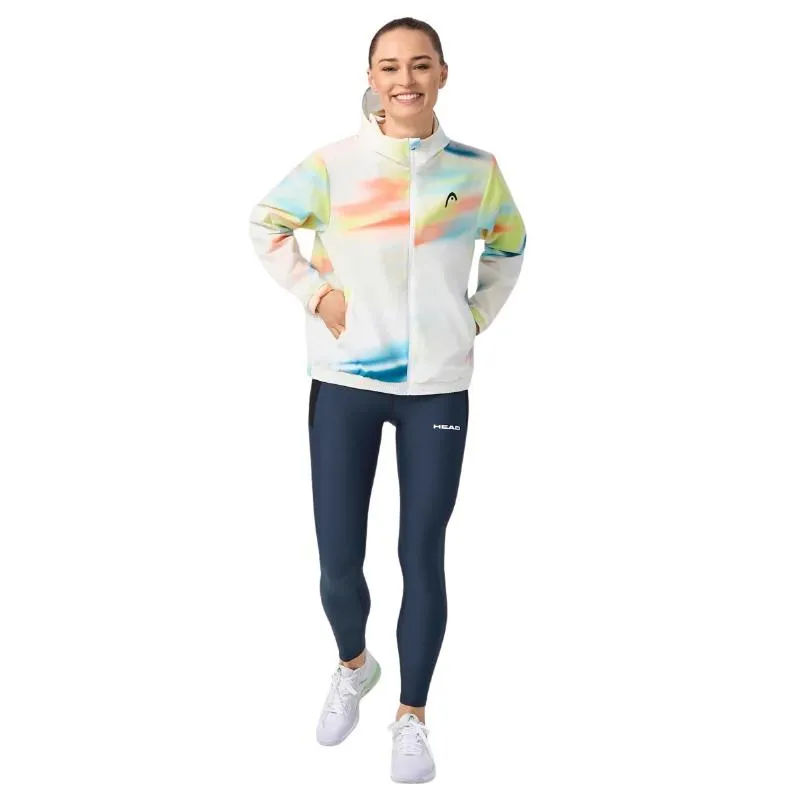 Head Blur Print Damen Jacke