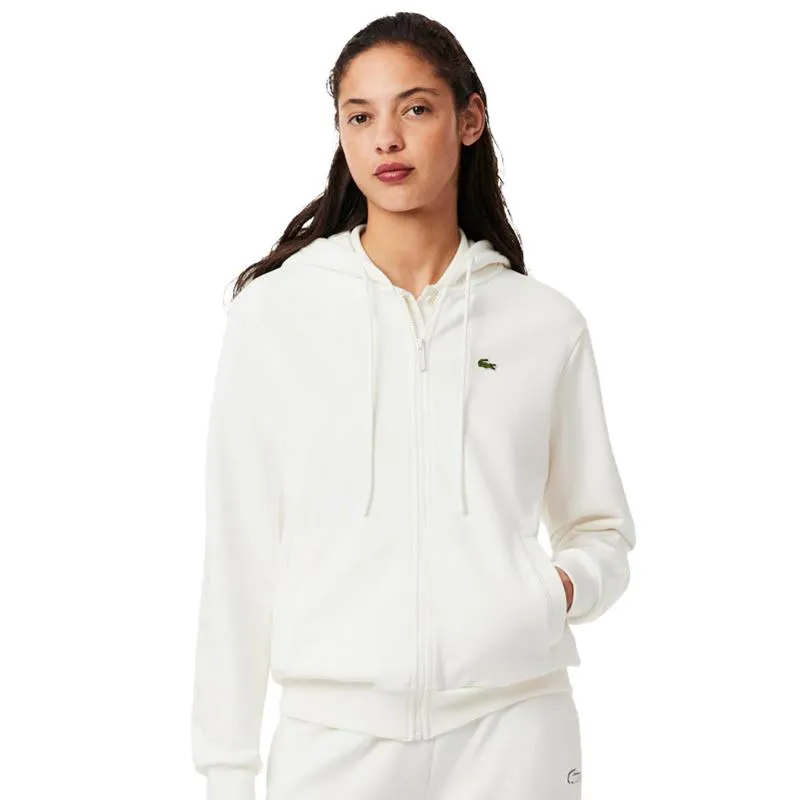 Lacoste Sport Cotton Damen Jacke in Weiß