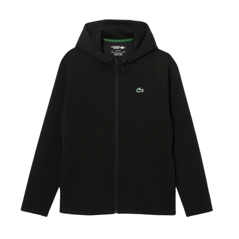 Jaqueta elástica esportiva Lacoste Preta