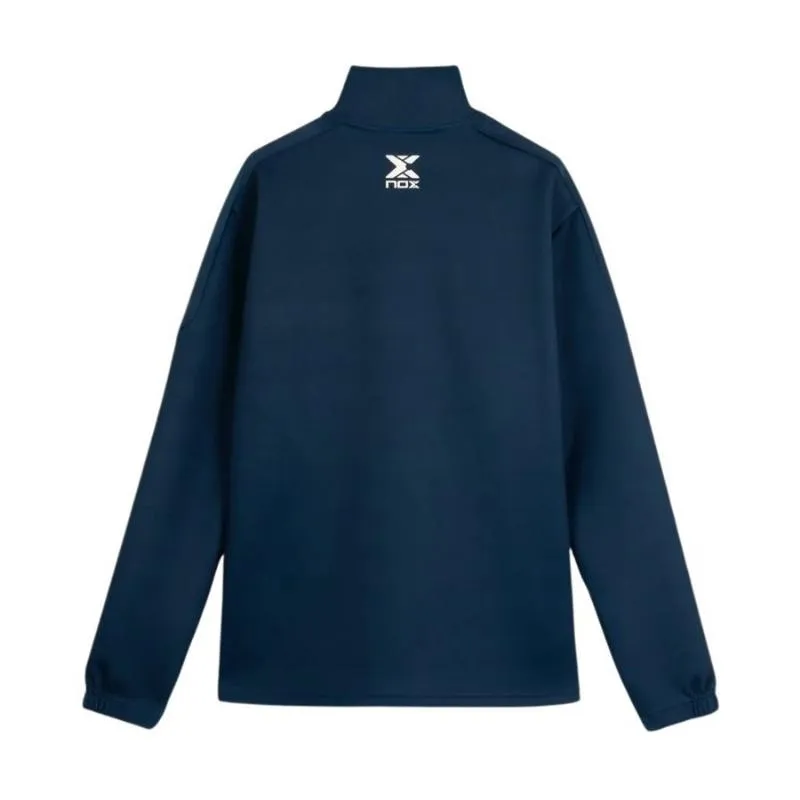 Jaqueta Azul-Marinho Branca da Equipe Nox