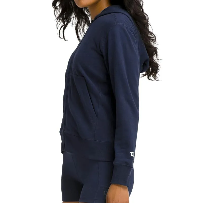 Wilson Team Zip Marineblaue Damenjacke