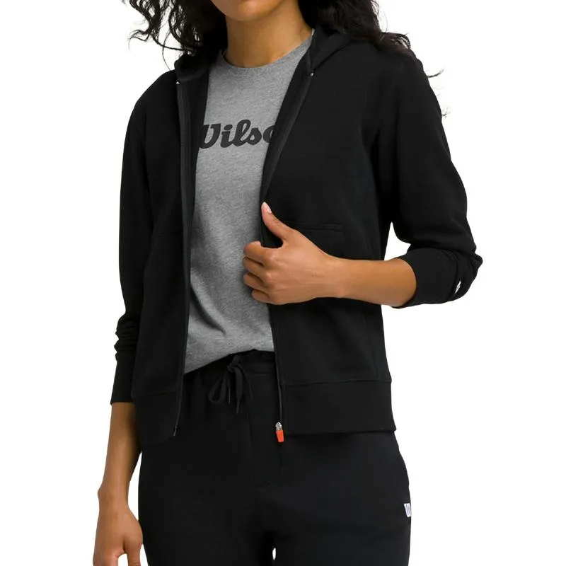 Wilson Team Reißverschlussjacke Schwarze Frauen
