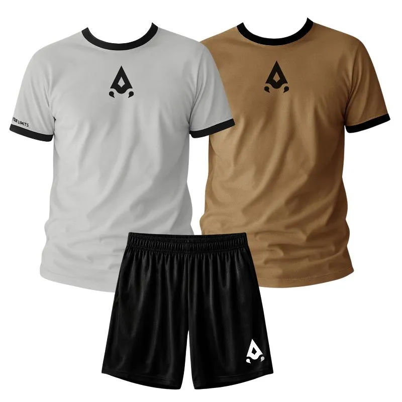 Alacran Conjunto Selvagem Cinza Marrom X3