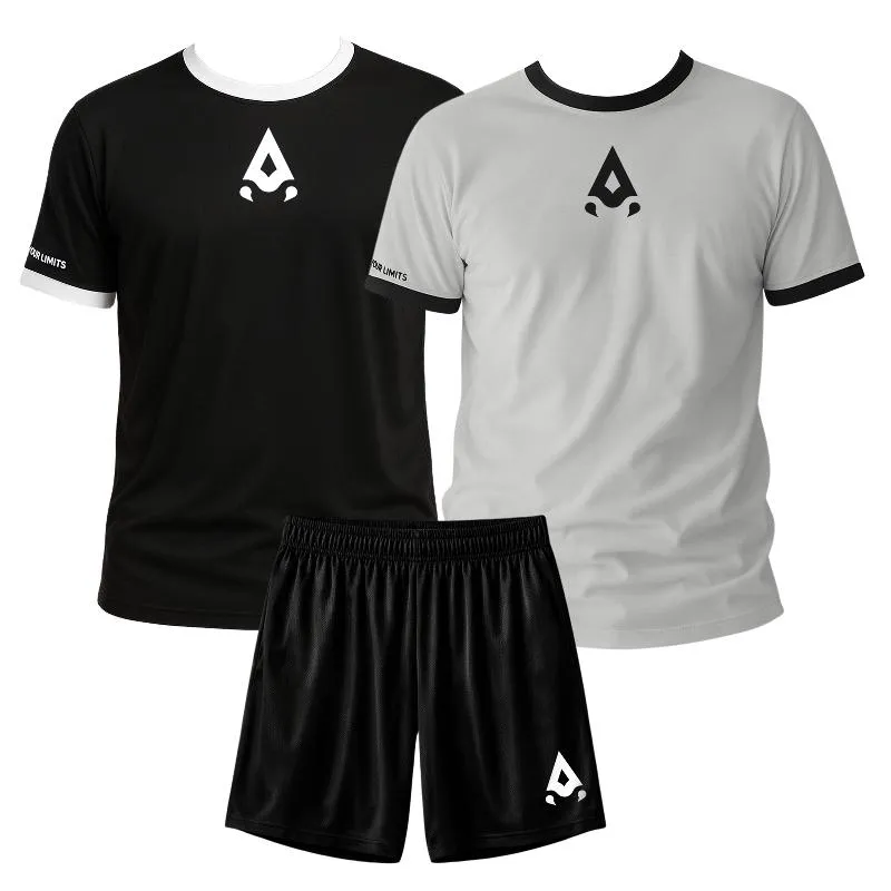 Alacran Conjunto Selvagem Preto Cinza X3