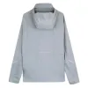 Nox Hellgraue Windjacke