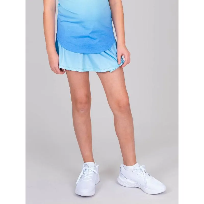 Falda Bidi Badu Colortwist Bedruckt gewellt Aqua Blau Junior