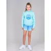 Falda Bidi Badu Colortwist Bedruckt gewellt Aqua Blau Junior