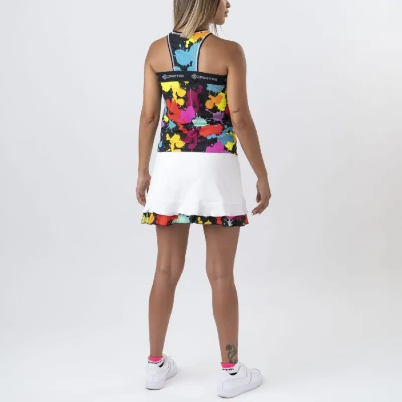 Saia Cartri Argos Branco Multicolor