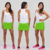Falda Cartri Karen Verde Fluor Junior