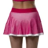 Falda Drop Shot Azalea Rosa Blanco