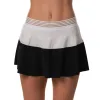 Falda Drop Shot Luna Blanco Negro
