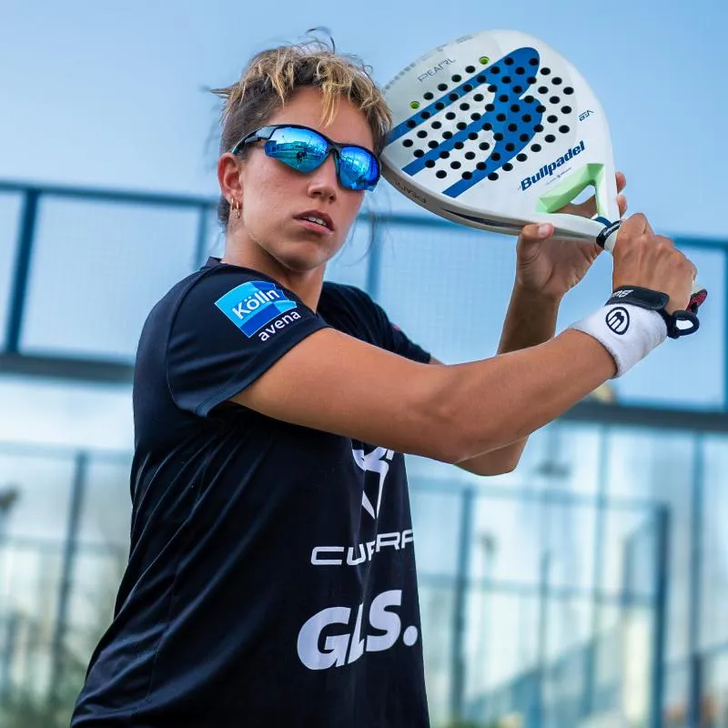 Süchtig machende Bea Gonzalez Perle C1 Schwarze Blaue Brille