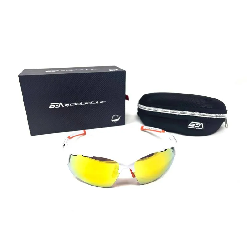 Süchtig machende Bea Gonzalez Pearl C3 Weiß-Orange-Brille