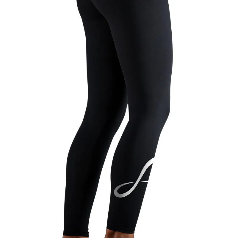 Endless Cross Pocket Schwarz Orange Junior Leggings