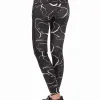 Mallas Lotto Run Fit II Negro Rosa Pastell
