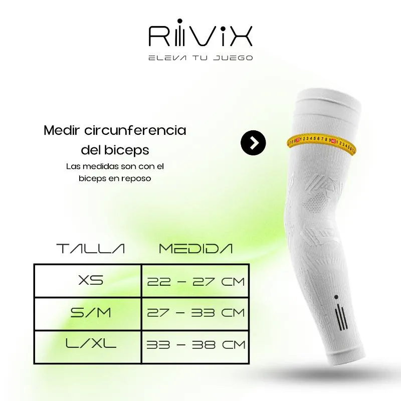 Rivix White Arm Warmers 1 Einheit
