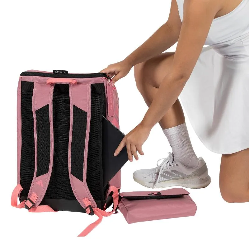 Adidas Marta Ortega Protour 3.5 Pink Schwarzer Rucksack