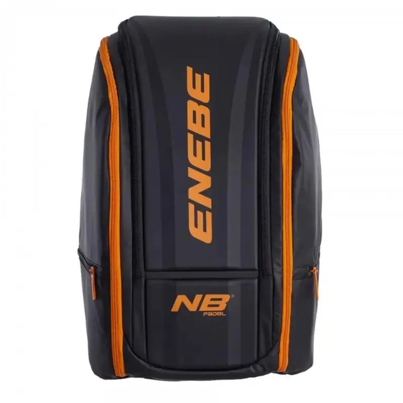 Enebe Mustang Mochila Preta Laranja
