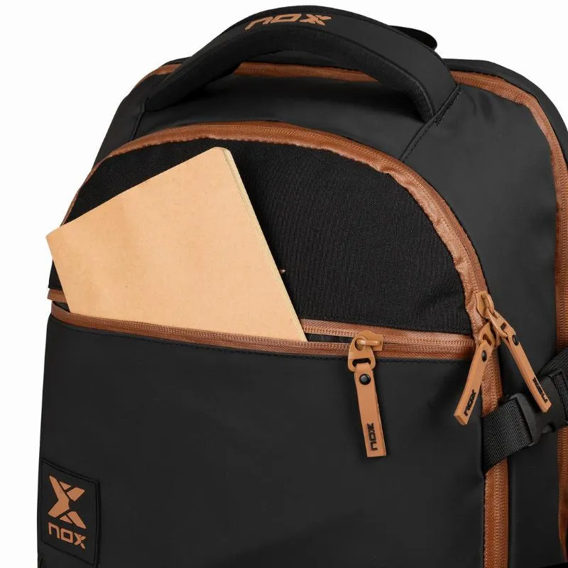 Mochila Nox AT10 Luxus Open Series Negro Marron