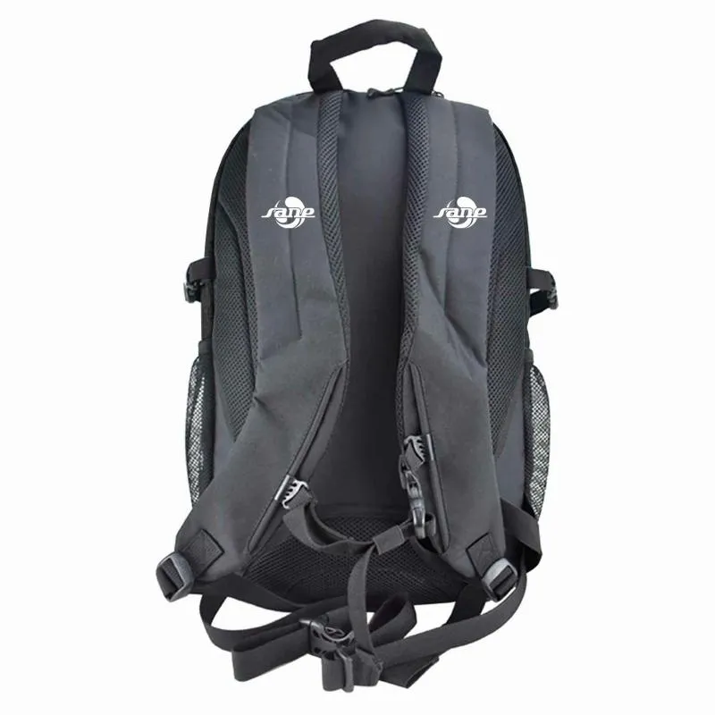 Mochila Preta Branca de Prática Sana