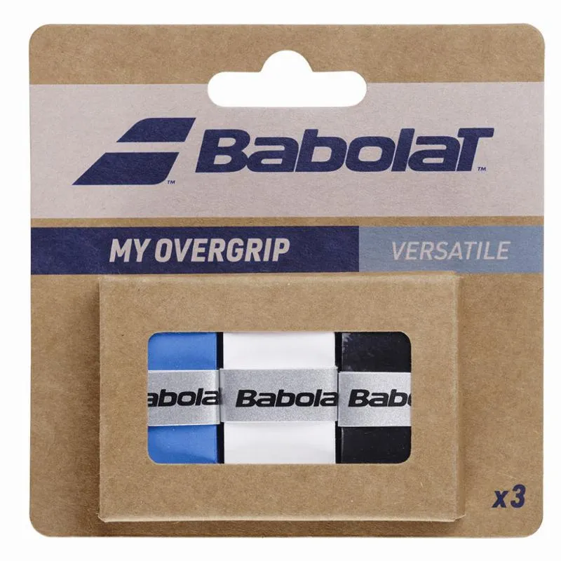 Babolat My Overgrip Overgrips Blau Weiß Schwarz 3 Einheiten