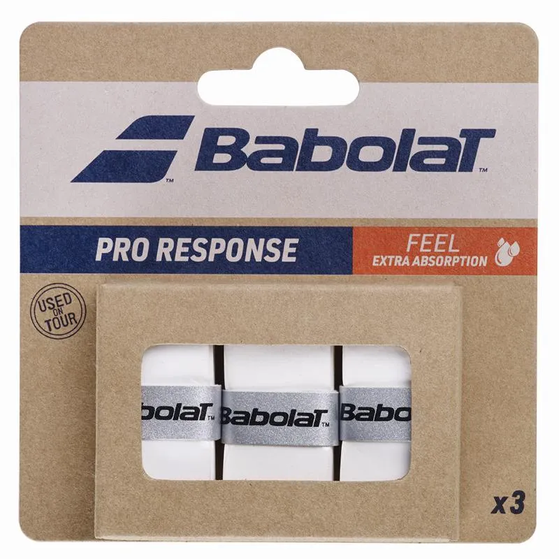 Babolat Pro Response Overgrips Weiß 3 Stuck